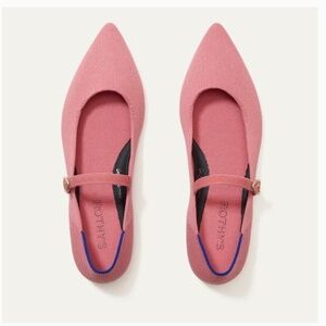 Rothy’s Pink size 7 Tulip Blush Mary Jane Comfort Shoes Flats Strap